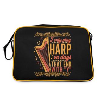 Harp harp player - Retro Bag - black/gold - Back