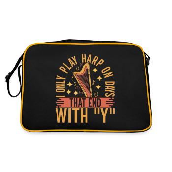 Harp harp player - Retro Bag - black/gold - Back