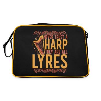 Harp harp player - Retro Bag - black/gold - Back