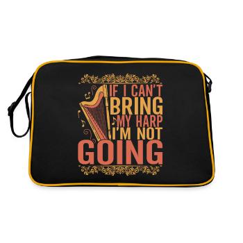 Harp harp player - Retro Bag - black/gold - Back