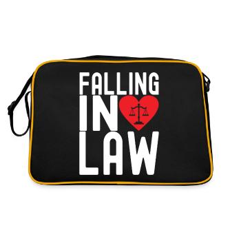 Law Student Judge Public Prosecutor - Retro Bag - black/gold - Back