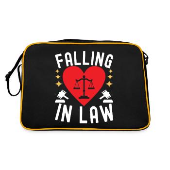 Law Student Judge Public Prosecutor - Retro Bag - black/gold - Back