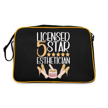 Cosmétiques esthéticiennes - Sac Retro - noir/or - Dos