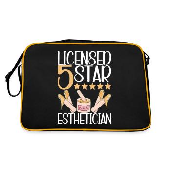 Cosmétiques d’esthéticienne - Sac Retro - noir/or - Dos