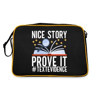 Englisch Lehrer English Teacher - Retro Bag - black/gold - Back