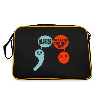 Englisch Lehrer English Teacher - Retro Bag - black/gold - Back
