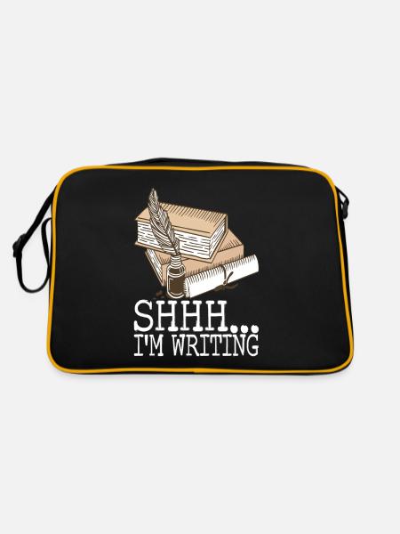 Author Schreiber - Retro Bag - black/gold - Back