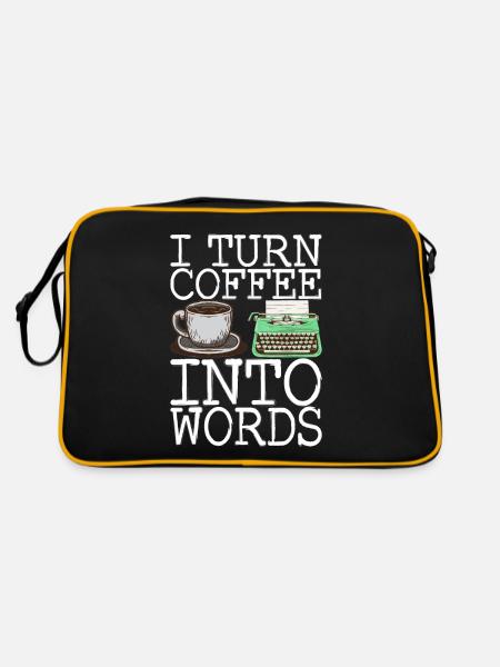Author Schreiber - Retro Bag - black/gold - Back