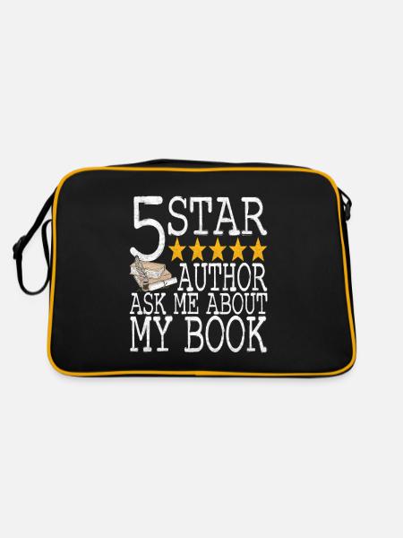 Author Schreiber - Retro Bag - black/gold - Back