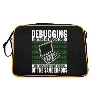 Programmer Computer Scientist - Retro Bag - black/gold - Back