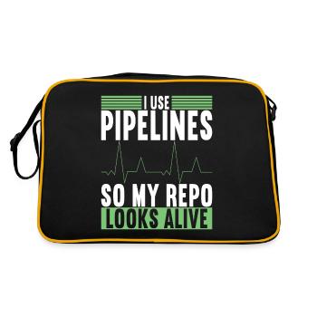 Programmer Computer Scientist - Retro Bag - black/gold - Back