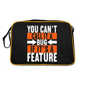 Programmer Computer Scientist - Retro Bag - black/gold - Back