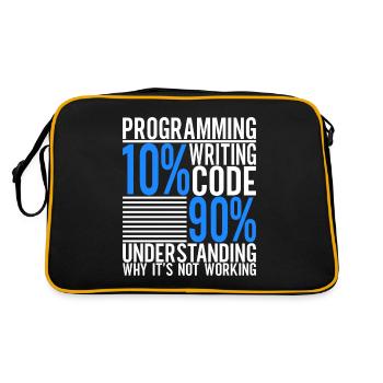 Programmer Computer Scientist - Retro Bag - black/gold - Back