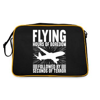 Pilot Airplane - Retro Bag - black/gold - Back