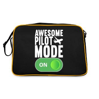 Pilot Airplane - Retro Bag - black/gold - Back