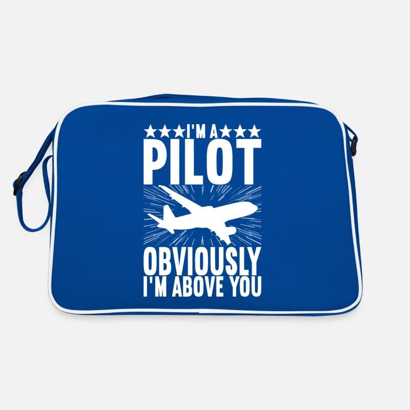 Pilot Flugzeug Retro Tasche