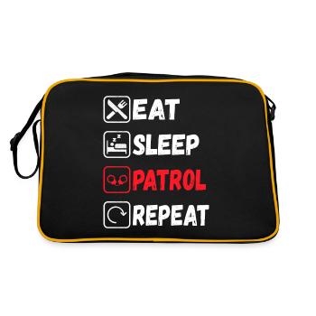 Police Policeman - Retro Bag - black/gold - Back