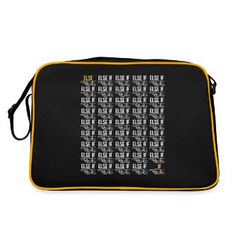 Programmer Computer Scientist - Retro Bag - black/gold - Back