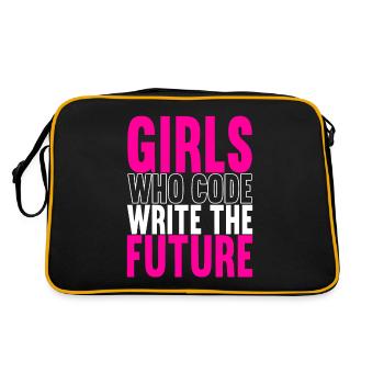 Programmer Computer Scientist - Retro Bag - black/gold - Back