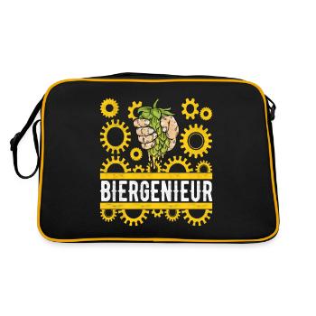 Beer brewers Beer brewing - Retro Bag - black/gold - Back