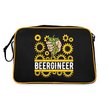 Beer brewers Beer brewing - Retro Bag - black/gold - Back