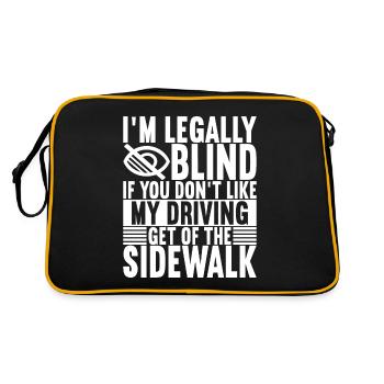 Blind visual impairment - Retro Bag - black/gold - Back