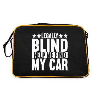 Blind visual impairment - Retro Bag - black/gold - Back