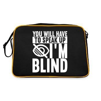 Blind visual impairment - Retro Bag - black/gold - Back