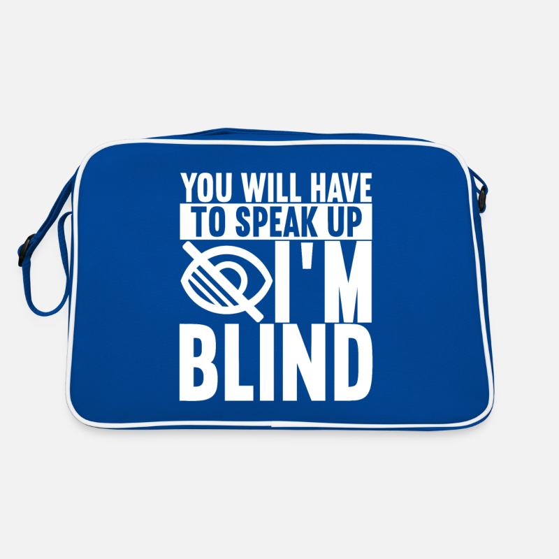 Blind Sehbehinderung Retro Tasche