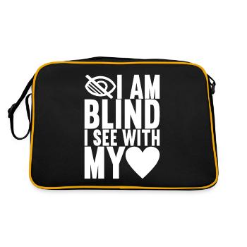 Blind visual impairment - Retro Bag - black/gold - Back