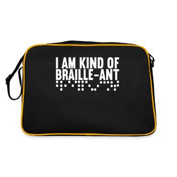Blind visual impairment - Retro Bag - black/gold - Back