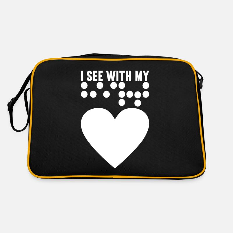 Blind Sehbehinderung Retro Tasche