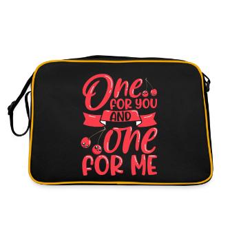 One for you and one for me - Cherries - Retro Bag - black/gold - Back