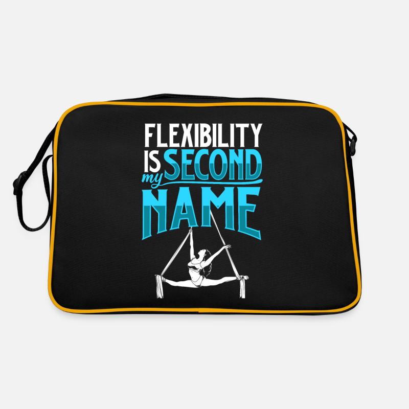 Flexibility is my second name - Aerial Silk Retro Tasche