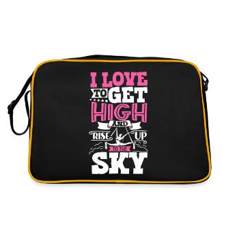 Rise up to the sky - Yoga aérien - Sac Retro - noir/or - Dos