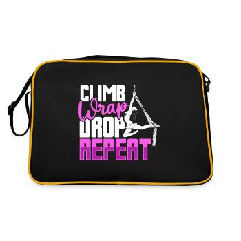 Climb Wrap Drop Repeat - Yoga aérien - Sac Retro - noir/or - Dos