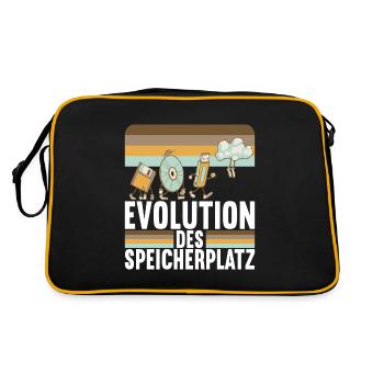 Programmierer Informatiker - Retro Tasche - Schwarz/Gold - Hinten