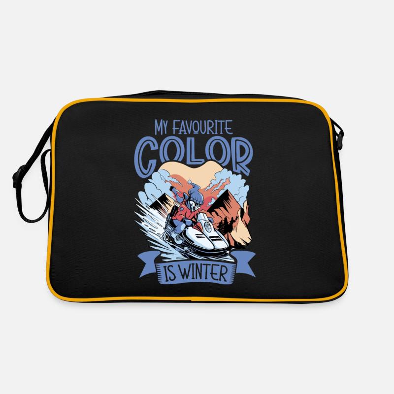 Ma couleur préférée est l’hiver - Motoneige Sac Retro
