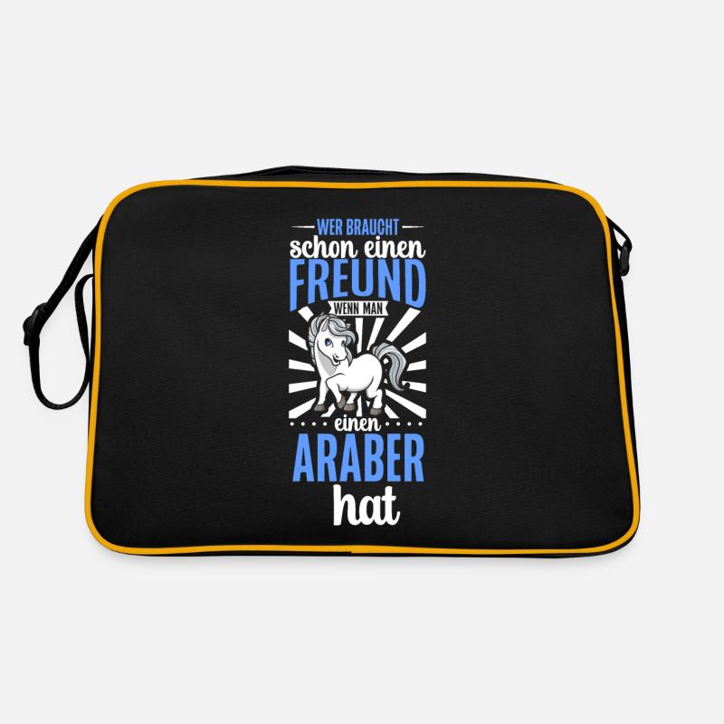 Wer braucht schon einen Freund - Araber Retro Tasche
