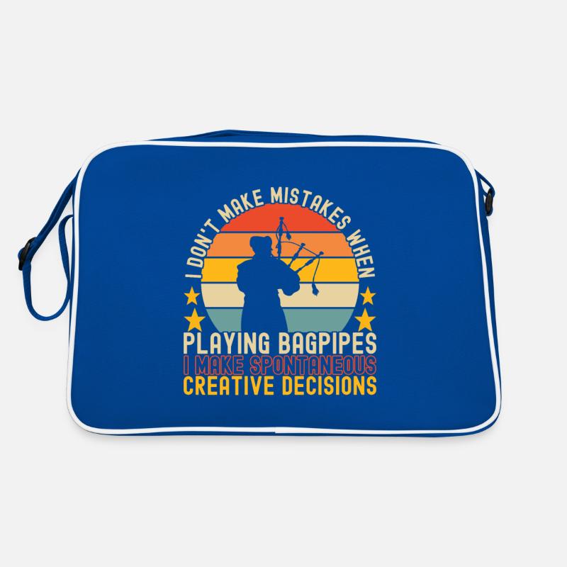 Dudelsack Dudelsackspieler Retro Tasche
