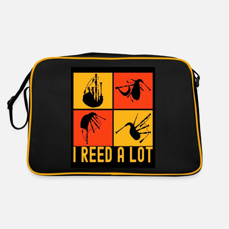 Dudelsack Dudelsackspieler Retro Tasche