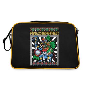 Le dieu aztèque de la guerre - Huitzilopochtli - Sac Retro - noir/or - Dos