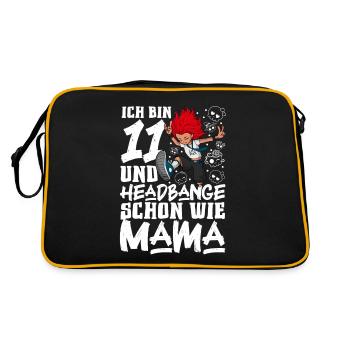 J’ai 11 ans - Girl Rocker - Sac Retro - noir/or - Dos