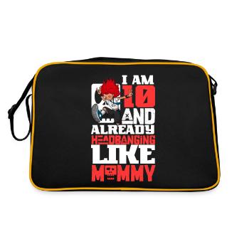 I'm 10 - Girl Rocker - Retro Bag - black/gold - Back