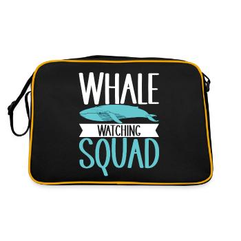 Whale Watchers - Retro Bag - black/gold - Back