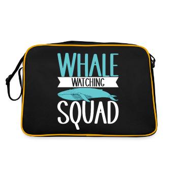 Whale Watchers - Retro Bag - black/gold - Back