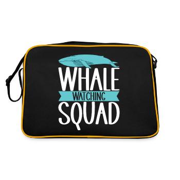 Whale Watchers - Retro Bag - black/gold - Back