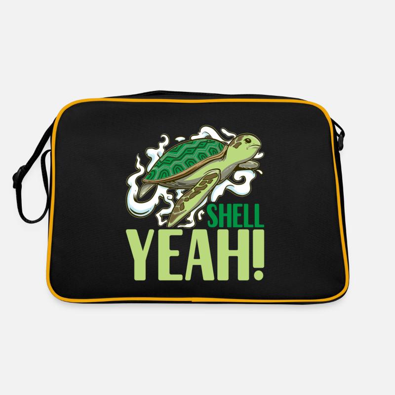 Schildkröte Turtle Wasserschildkröte Retro Tasche