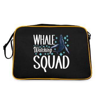 Whale Watchers - Retro Bag - black/gold - Back