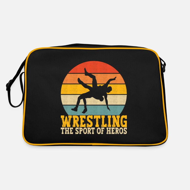 Wrestling Ringen Ringer Retro Tasche